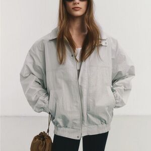 Dunst Unisex Wind Breaker Jacket Light Grey